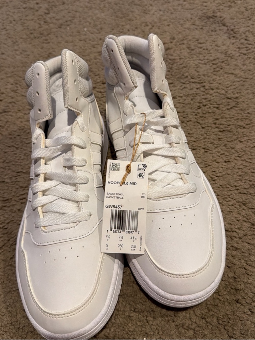 adidas White Men’s Low-Top Street Sneakers - Picture 2 of 5